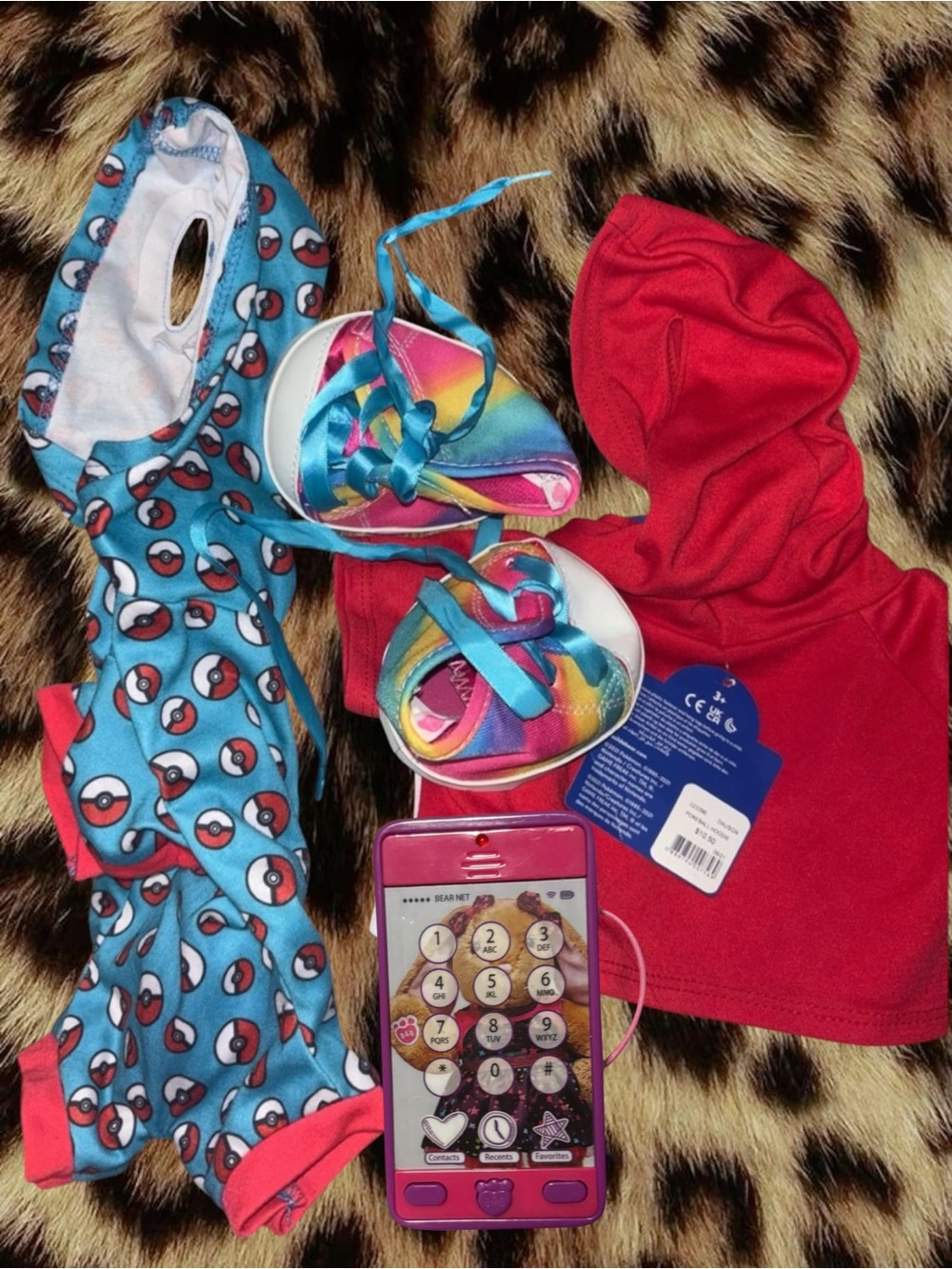 Pokémon Build a Bear Clothes (Set of 4 Items)